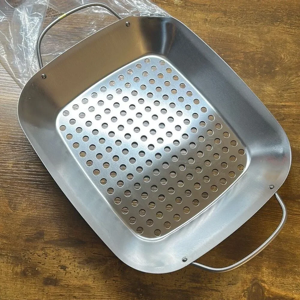 Pampered Chef BBQ Roasting Pan‎ & Can Holder #2714 Discontinued NEW in Box